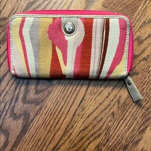 Spartina 449 Daufuskie Island Natural Linen  Women's Wallet 8 x 4 closed